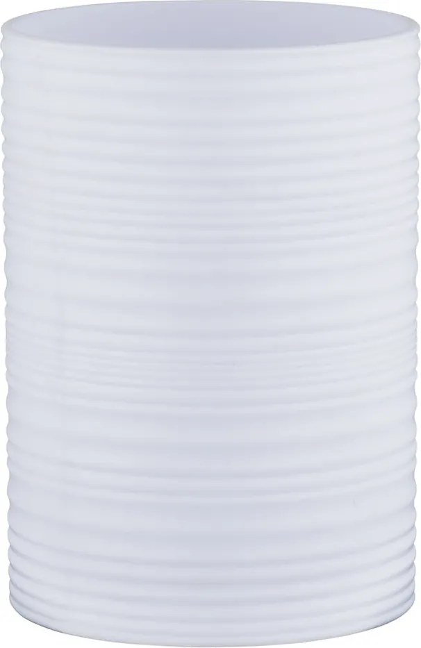 Бяла пластмасова чаша за четки за зъби Lyon – Allstar