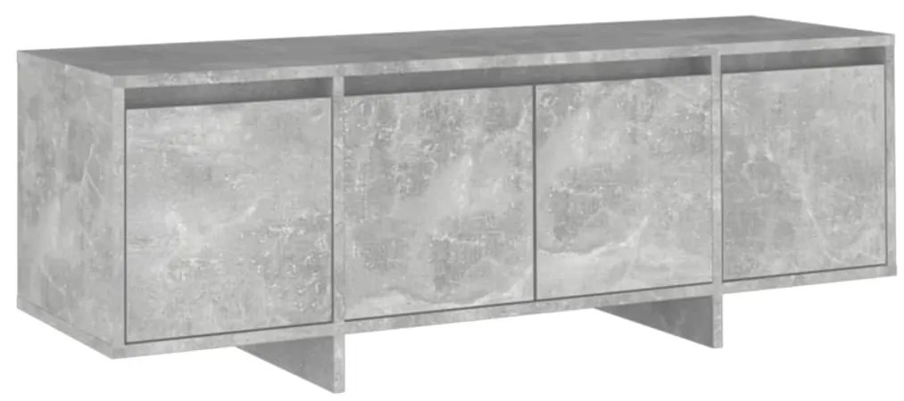 809579 vidaXL ТВ шкаф, бетонно сиво, 120x30x40,5 см, инженерно дърво