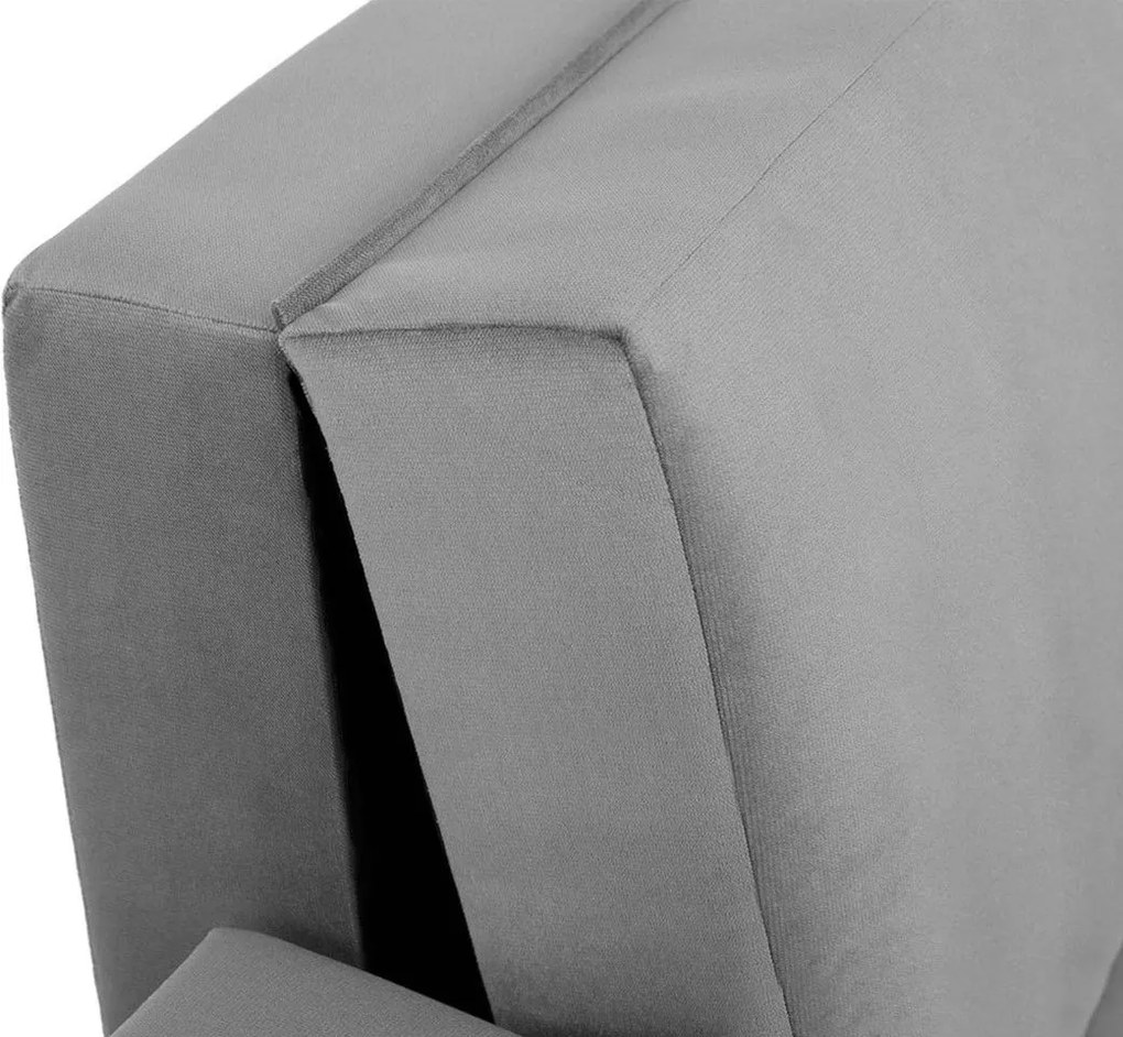 Разтегателен диван Viva Lux III двуместен -Сива светлина