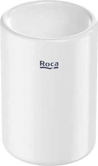 Чаша за четка за зъби, A3870ZK000, Roca, бял, 7.5х7.5х11см