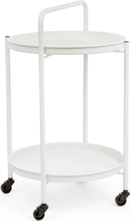 Стоманена маса за сервиране на колелца ø 44,5 cm Austin – Yes Everyday