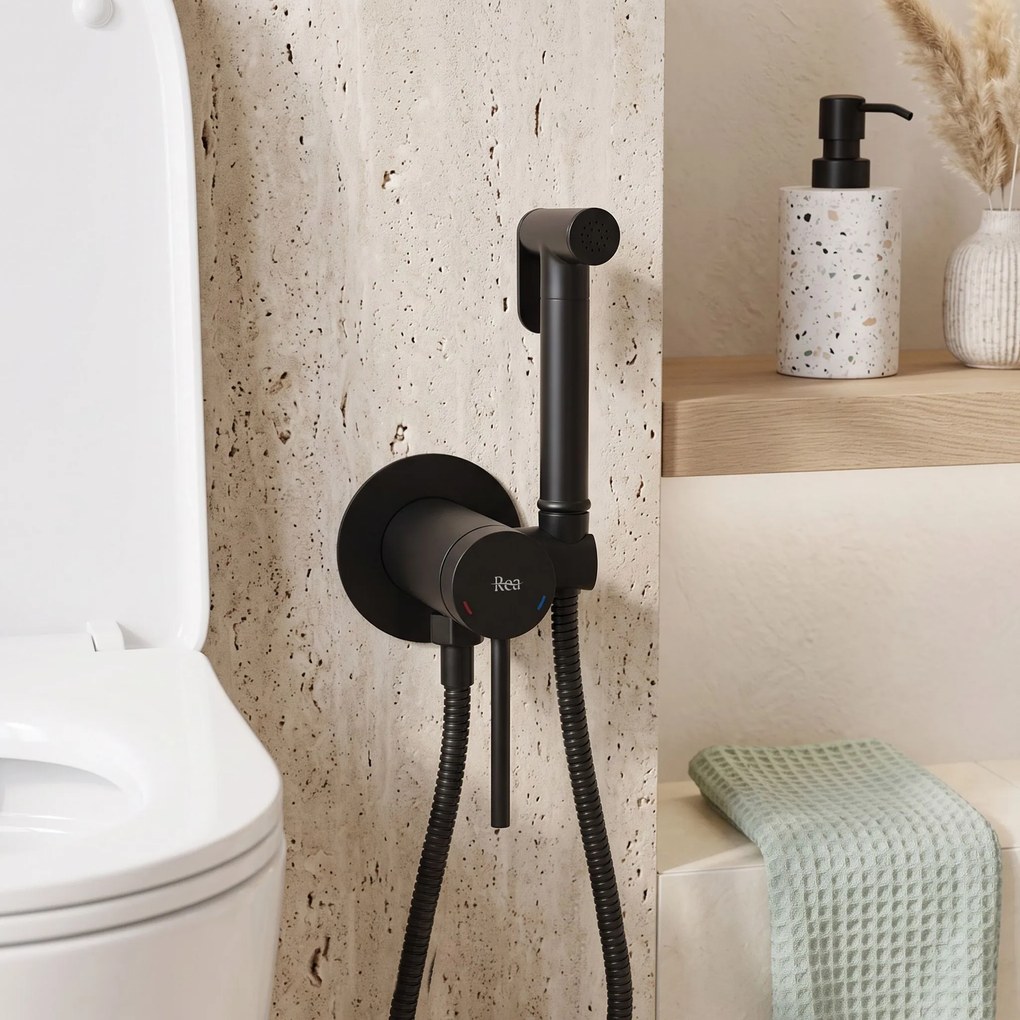 Смесител за биде Rea Foss Clif Black
