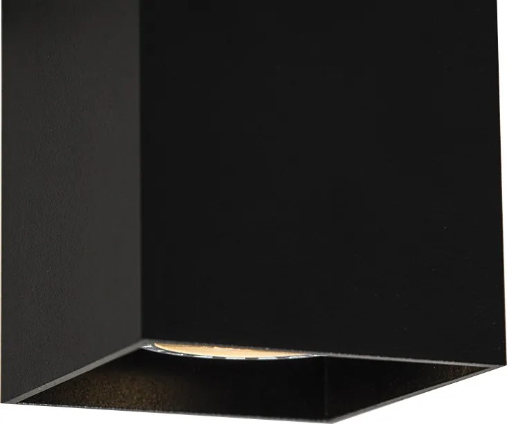 Интелигентен прожектор черен вкл. WiFi GU10 - Qubo