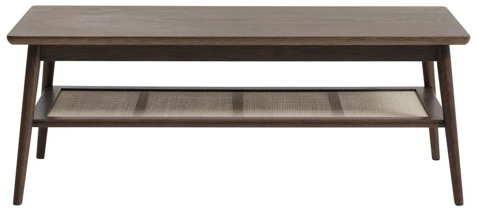 Кафява масичка за кафе с дъбов плот 60x120 cm Barrali – Unique Furniture