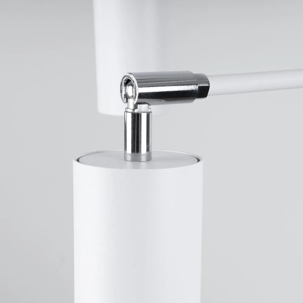 Бяло метално висящо осветително тяло Virta – Sollux