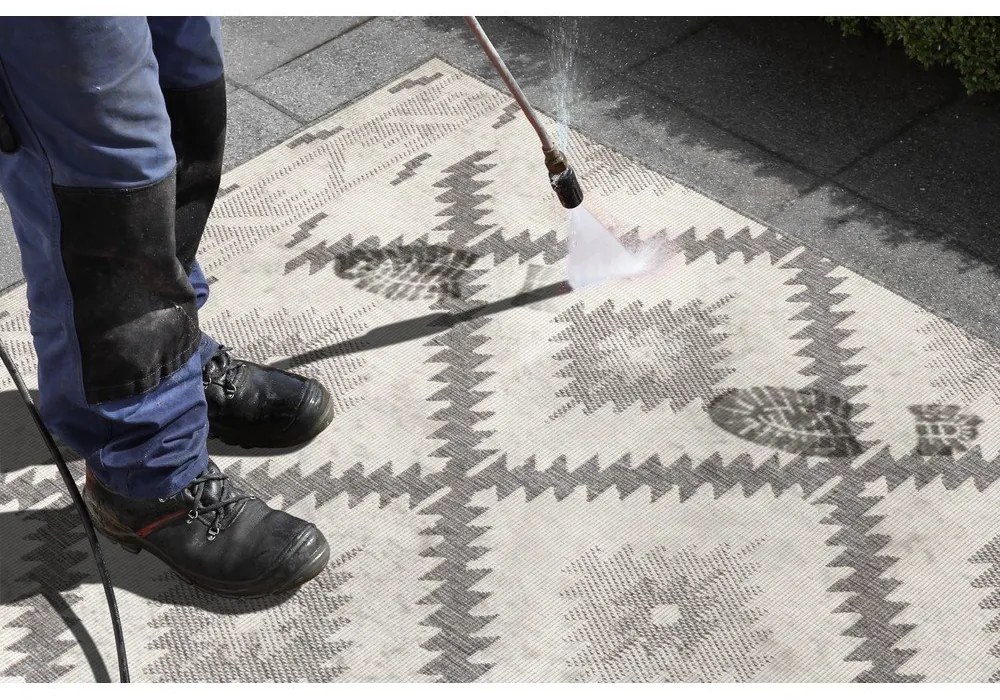 Сив и кремав килим за открито , 290 x 200 cm Malibu - NORTHRUGS