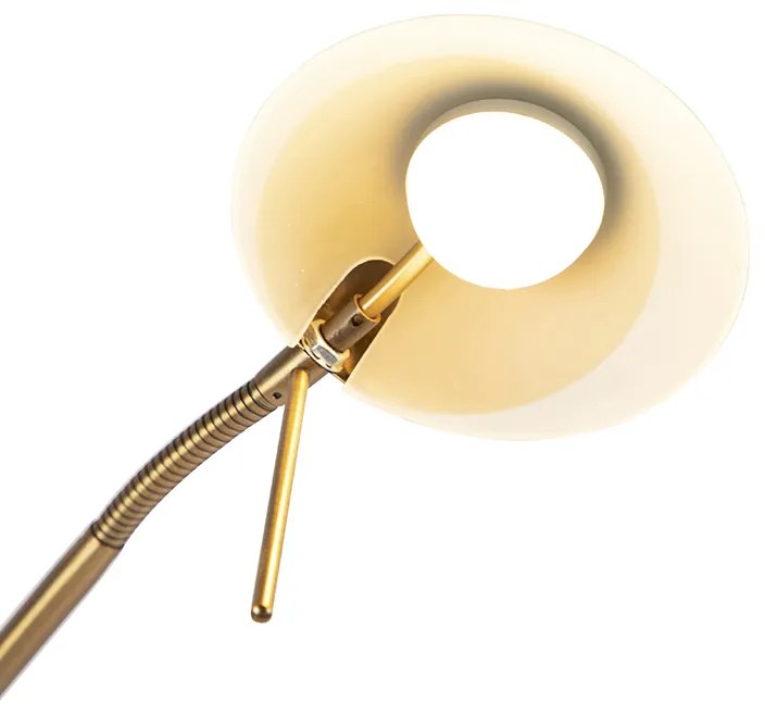 Модерна подова лампа бронз с LED и димер - Lexus