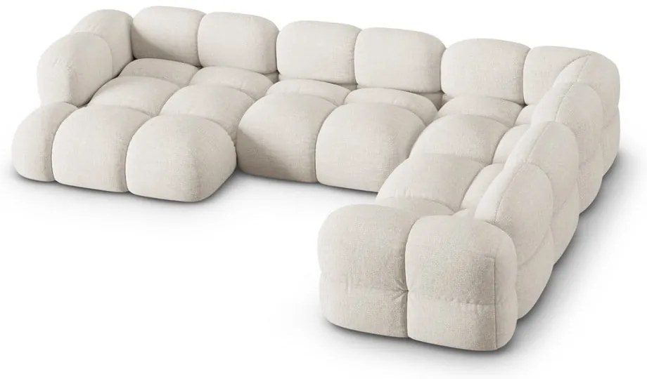 Бежов ъглов диван (десен ъгъл/U форма) Loretto – Cosmopolitan Design