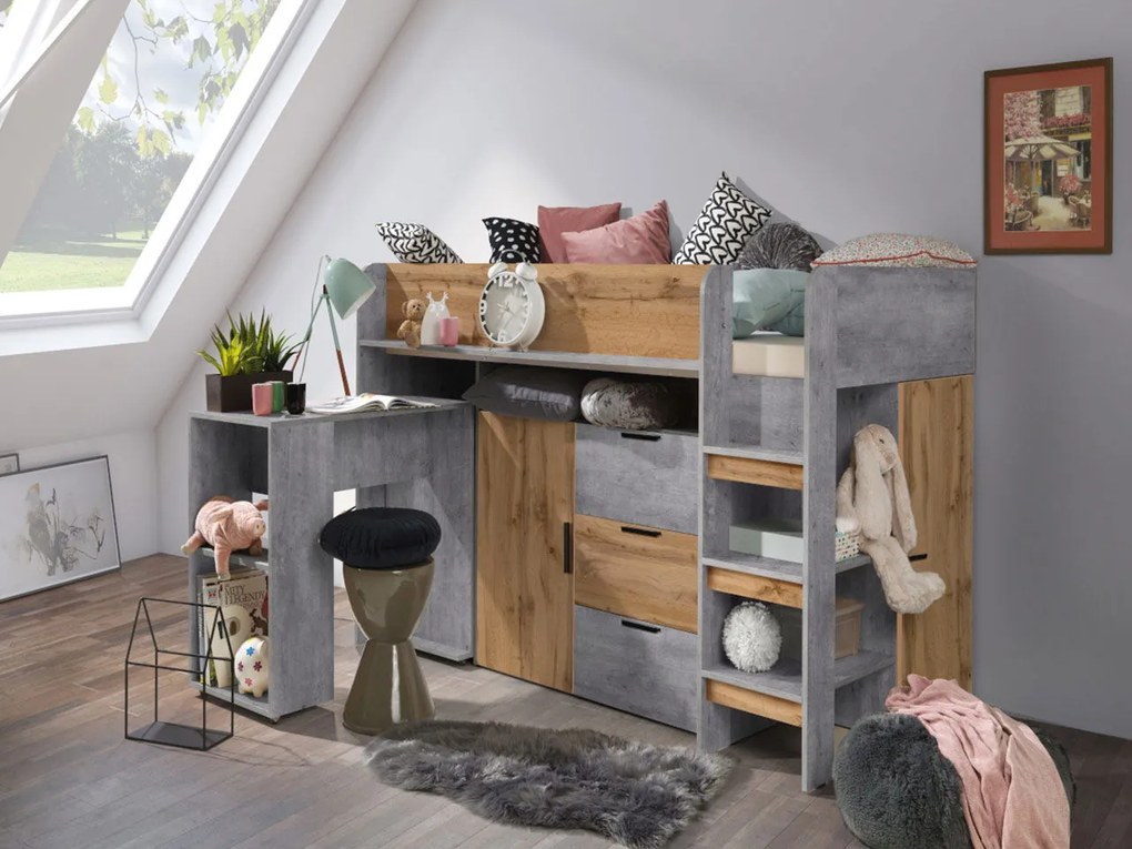 Многофункционално легло Konkret I-Gkri-Fusiko