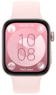 Часовник Huawei Watch Fit 3 Nebula Pink, Solo-B09S, 1.82" AMOLED, 480x408, SPO2, BT5.0, 5ATM, 400mAh