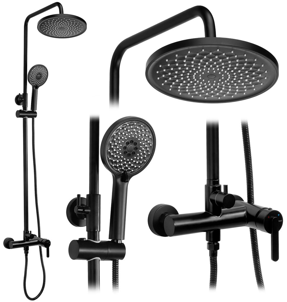 Комплект за душ Rea Ontario Black