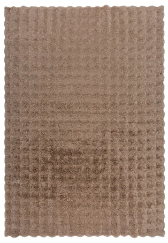 Кафява синтетична кожа 180x290 cm Waffle Faux Fur – Flair Rugs