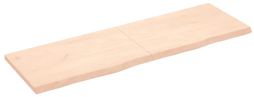 3156322 vidaXL Плот за маса, 160x50x(2-4) см, необработен масивен дъб