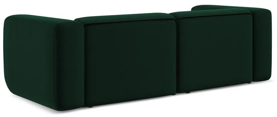 Тъмнозелен кадифен диван 228 cm Ekahi – Makamii