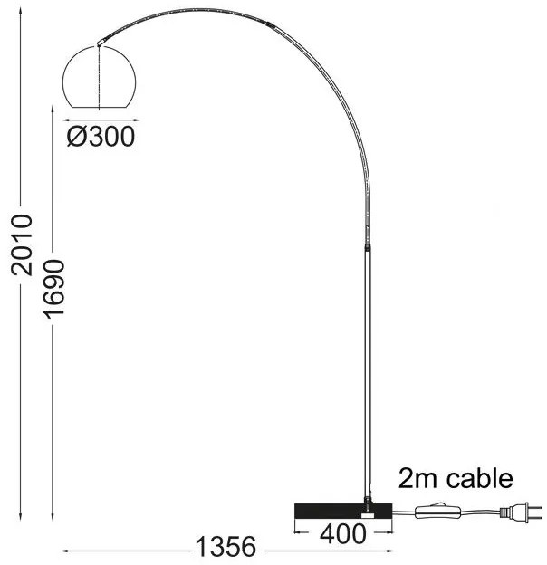 Подова лампа Matilda 1Осветление-Mauro