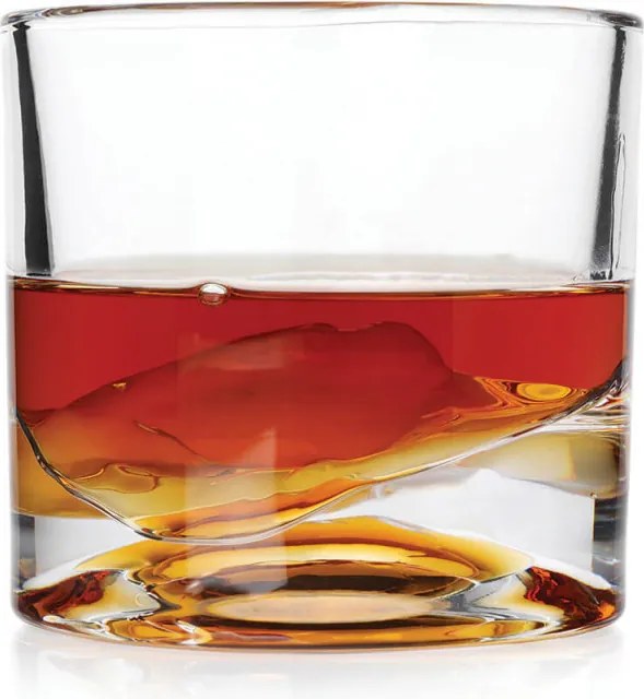 Комплект чаши за уиски LIITON 1009932 Yosemite, 240 мл, 2 бр, Удебелени стени, 3D дъно с форма парк Йосемити, Прозрачен
