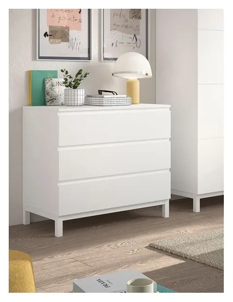 Бял детски скрин 99x89x57 cm Eva – Vipack