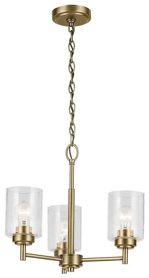 Kichler KL-WINSLOW3-NBR - Пендел WINSLOW 3xE27/60W/230V месинг