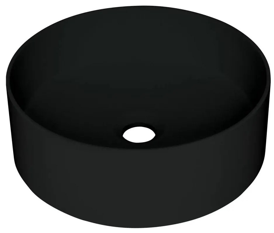 Deante CQS_NU4S - Мивка за плот SILIA Ø 36 см, гранит/черна