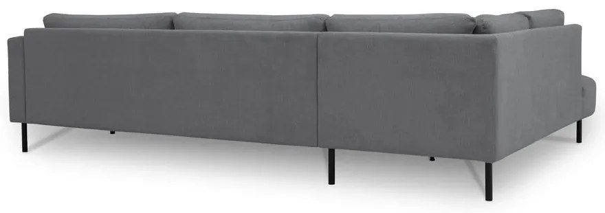 Тъмносив ъглов диван (ляв ъгъл) Hero – Scandic