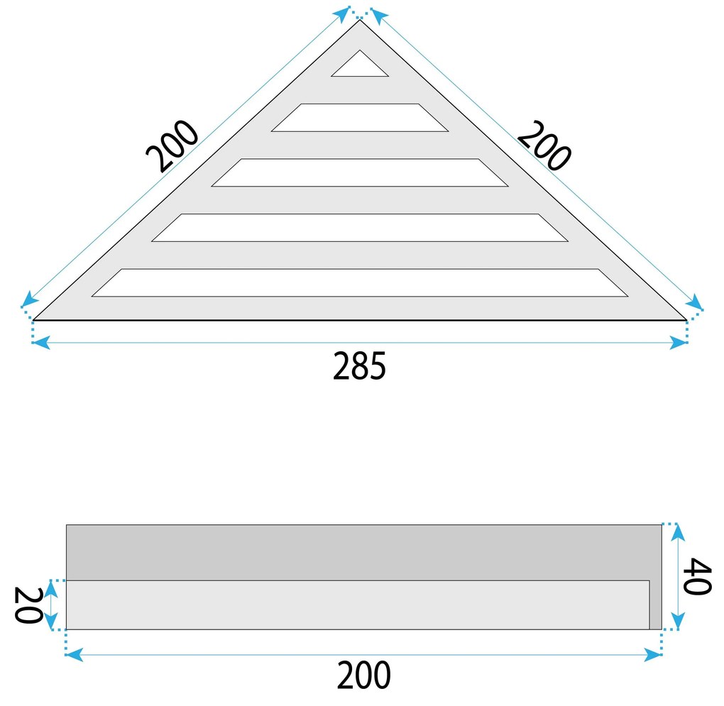 Рафт за баня SF07 black matt