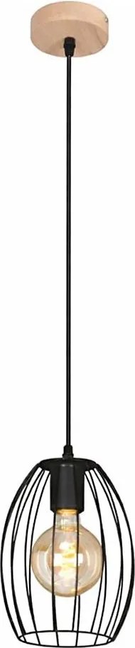 Пендел на шнур 1xE27/60W/230V черен