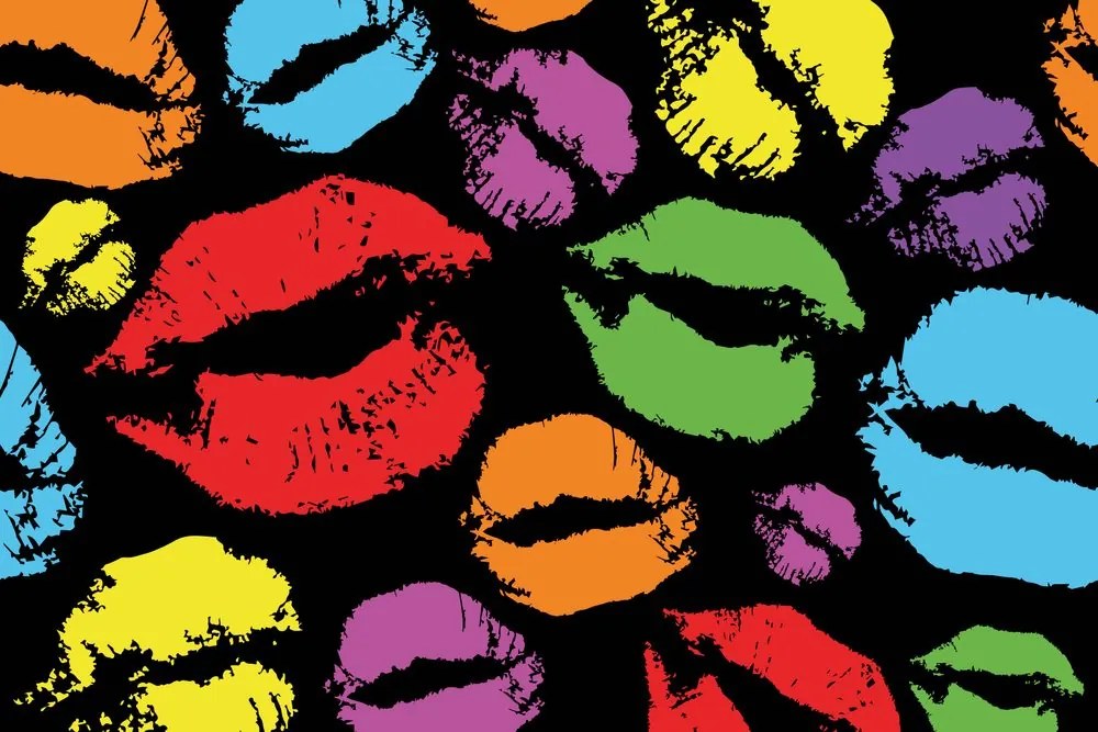Тапет – Поп арт устни