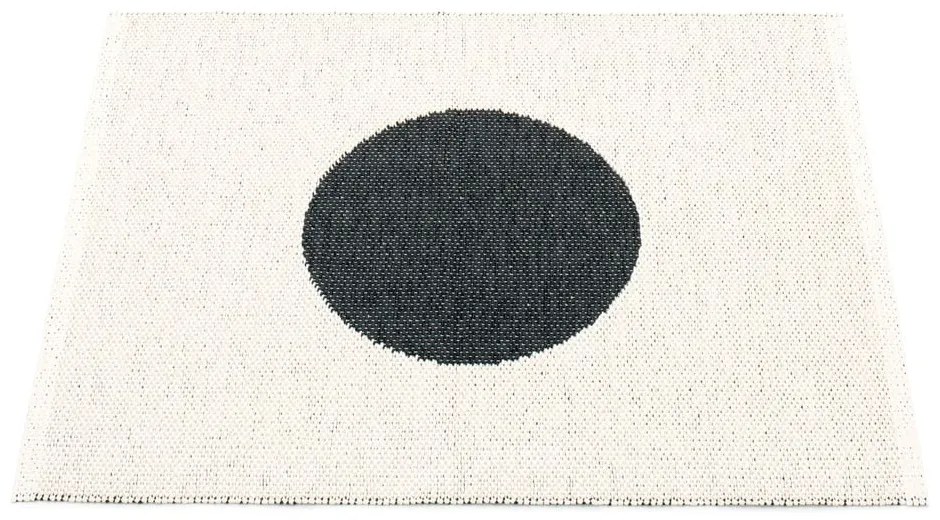 Черно-бял килим за открито и закрито 70x90 cm Vera Black – Pappelina