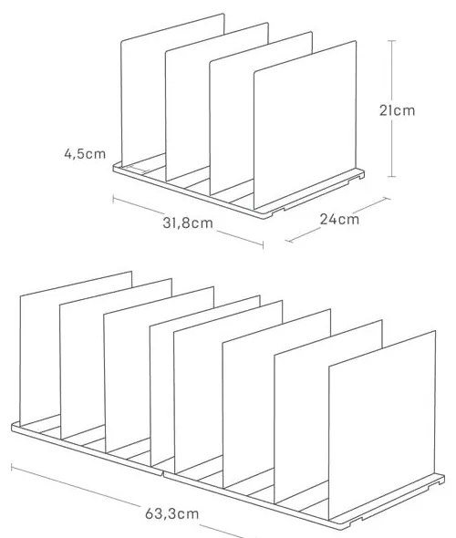Пластмасови органайзери за гардероб в комплект от 2 бр. Smart – YAMAZAKI