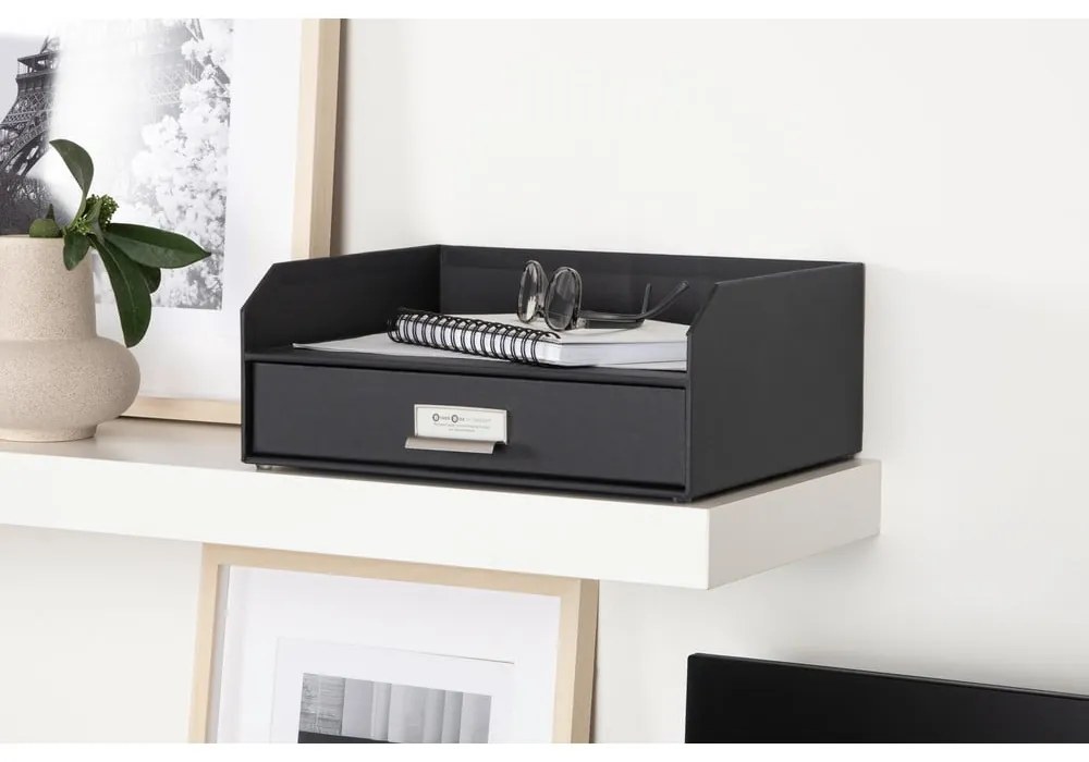 Картонен органайзер за докумнети с чекмедже Walter – Bigso Box of Sweden