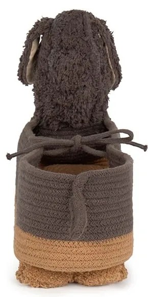 Тъмнокафява текстилна детска кошница за играчки 59x16x23 cm Sparky – Lorena Canals