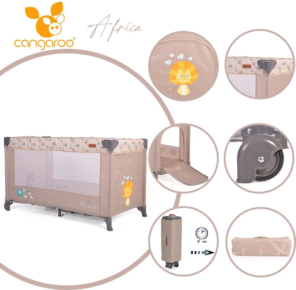 Cangaroo  -  Детска кошара Africa бежов