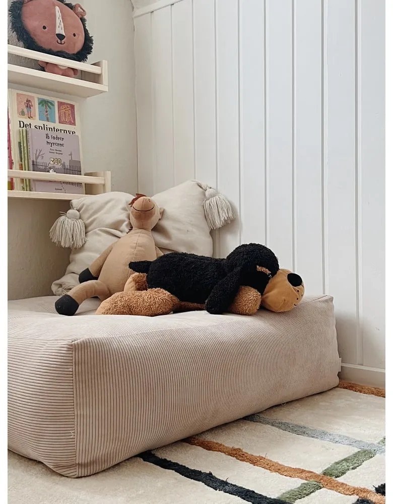 Велурен диван пуф Слонова кост More - Karup Design