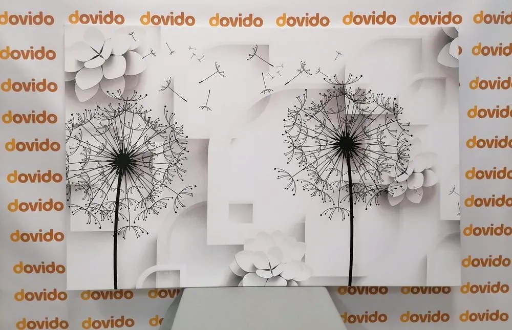 Картина на платно – Глухарче в модерно изпълнение