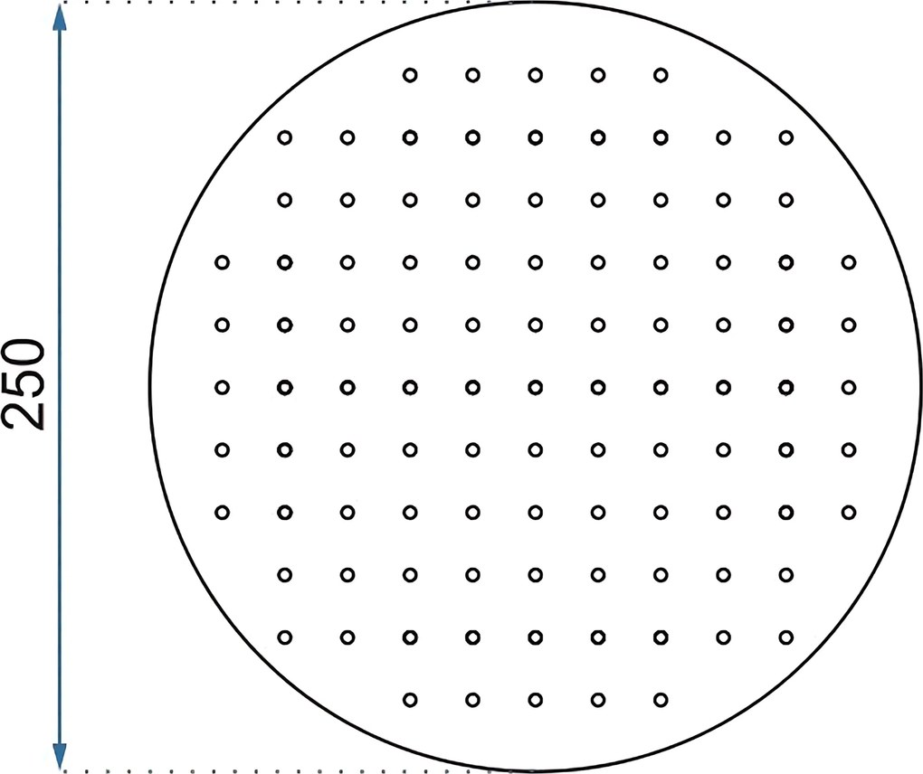 Дъждов душ Rea Gold 25cm