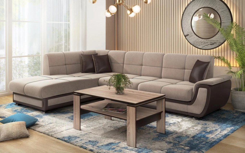 Разтегателен ъглов диван + клик-клак механизъм Принцес II