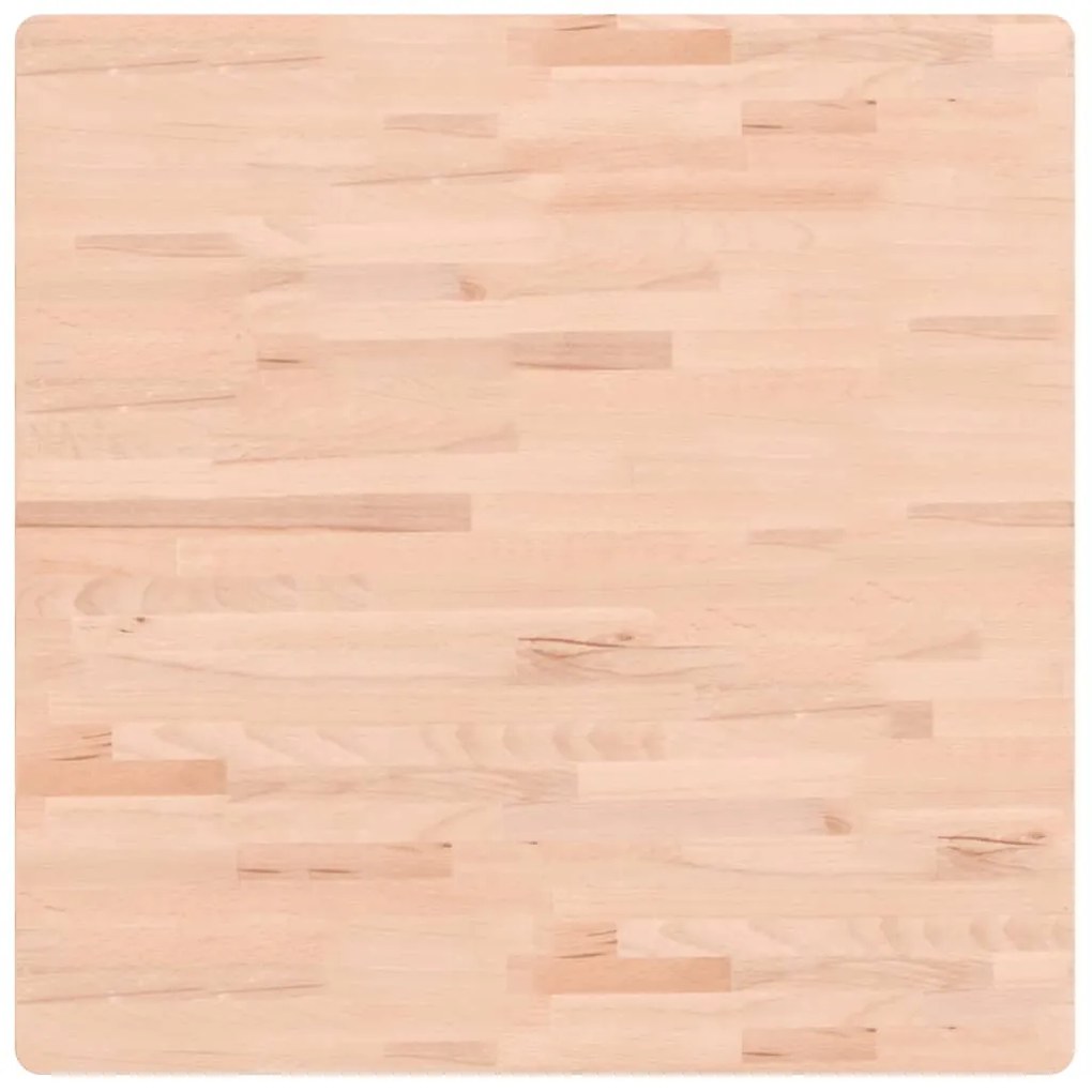 355958 vidaXL Плот за маса 80x80x2,5 см квадратен масивен бук