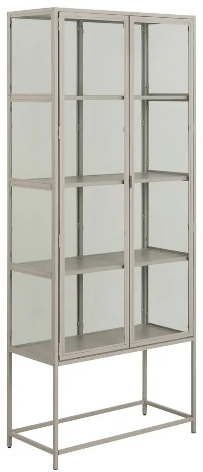 Сива витрина 77x186x35 cm Seaford – Actona