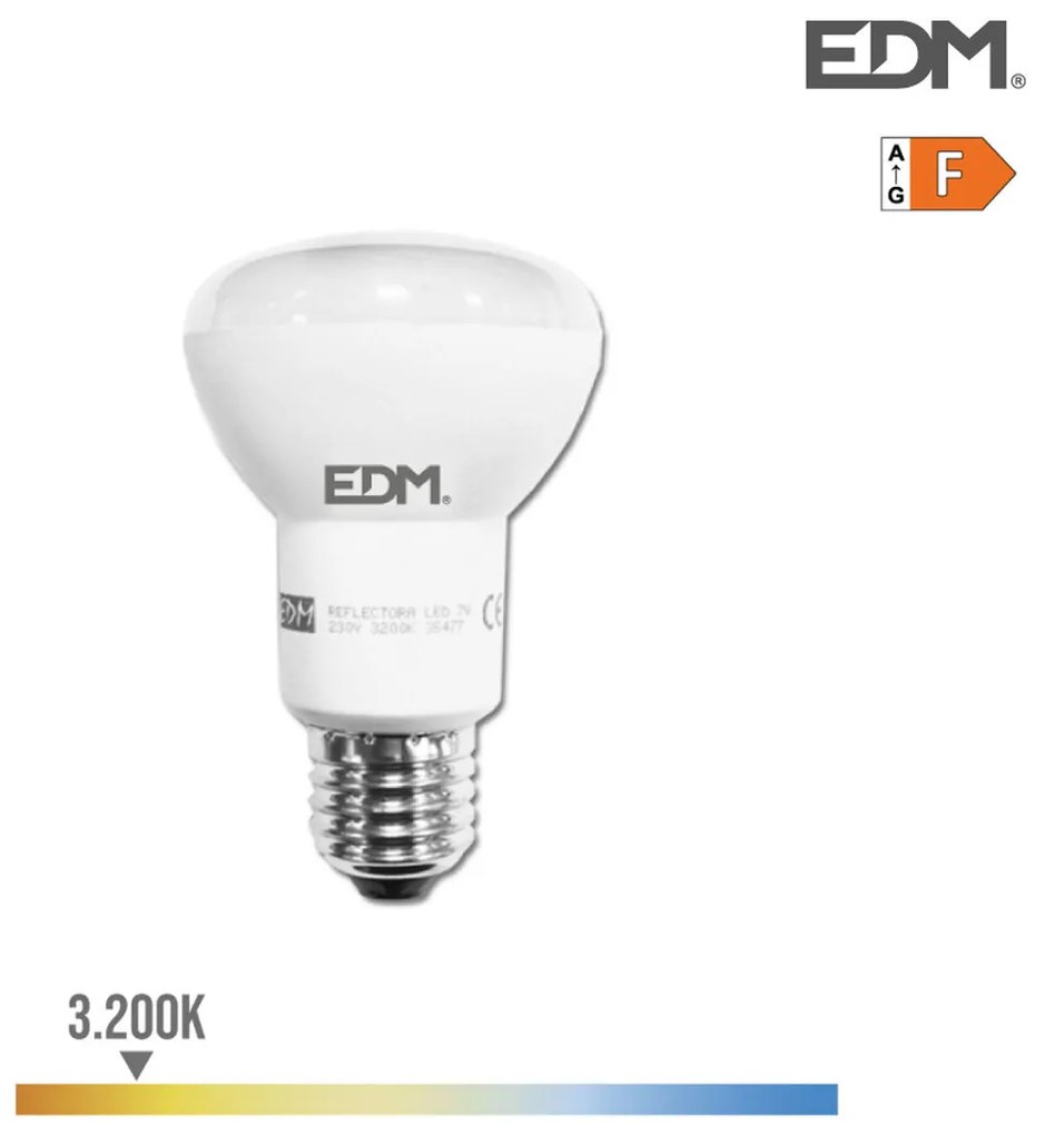 LED крушка EDM 7 W E27 F 470 lm (3200 K)