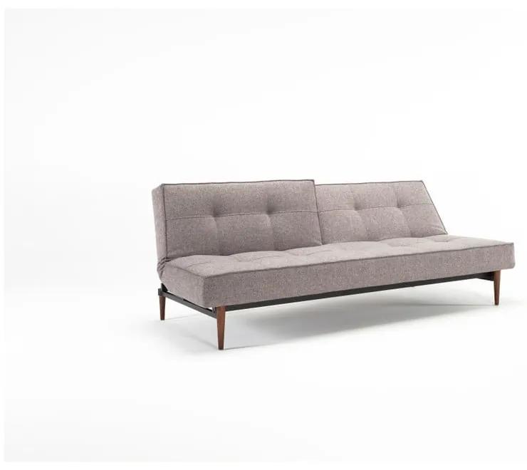 Сив диван-легло с дървена основа Innovation Splitback Mixed Dance Grey