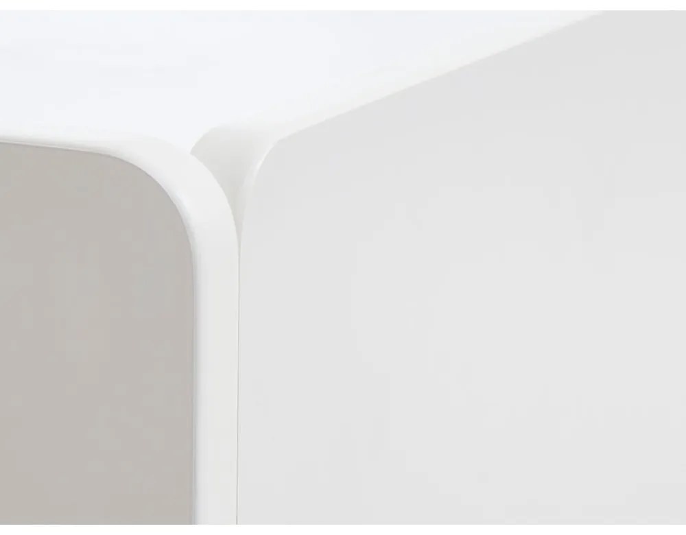 Бяла маса за телевизор 160x55x45 cm Bera – Unique Furniture