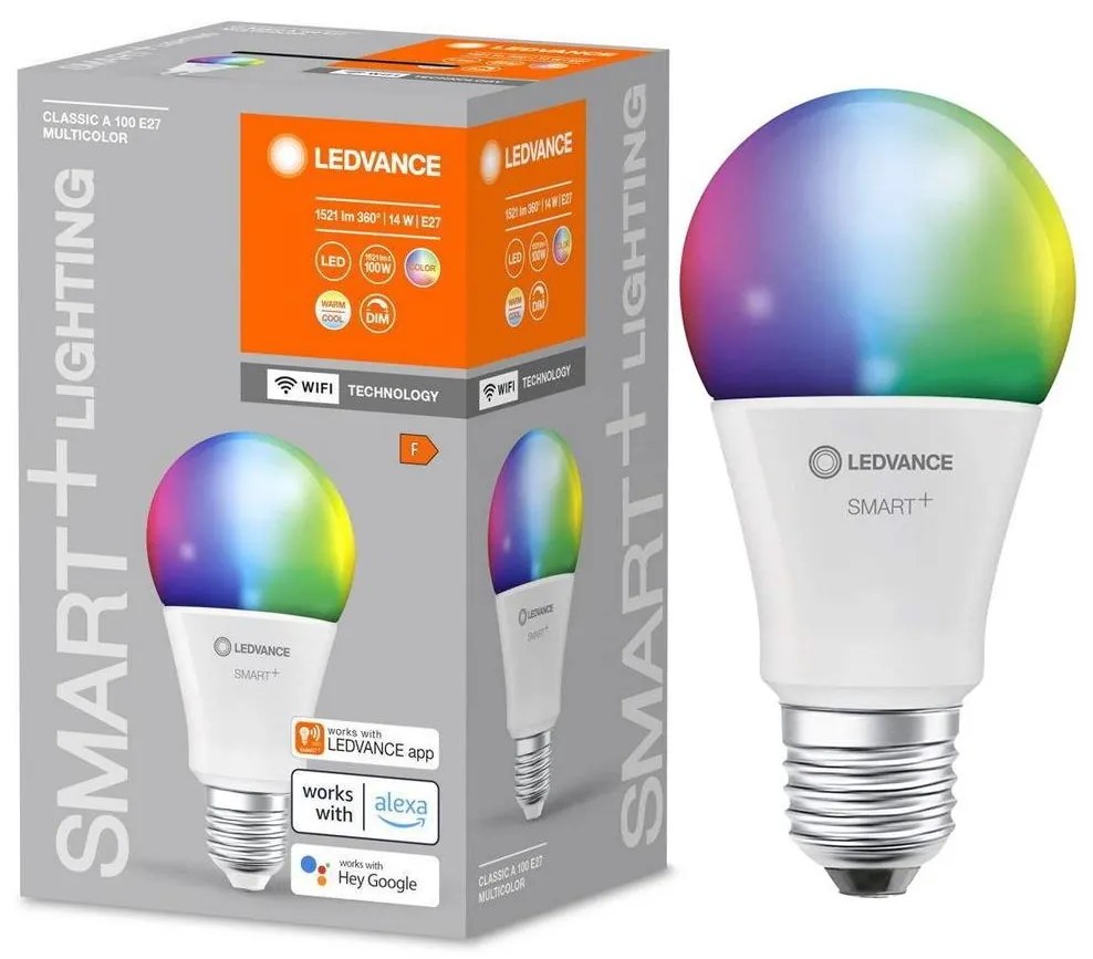 LED RGBW Димируема крушка SMART+ E27/14W/230V 2700-6500K Wi-Fi - Ledvance