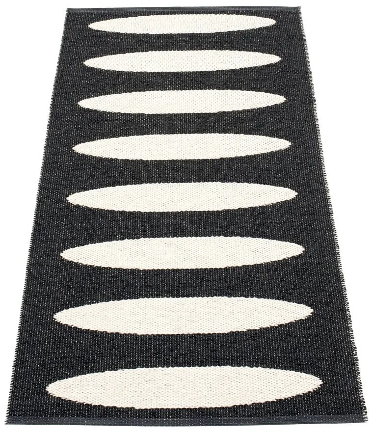 Черна пътека за открито и закрито 70x150 cm Ella Black – Pappelina