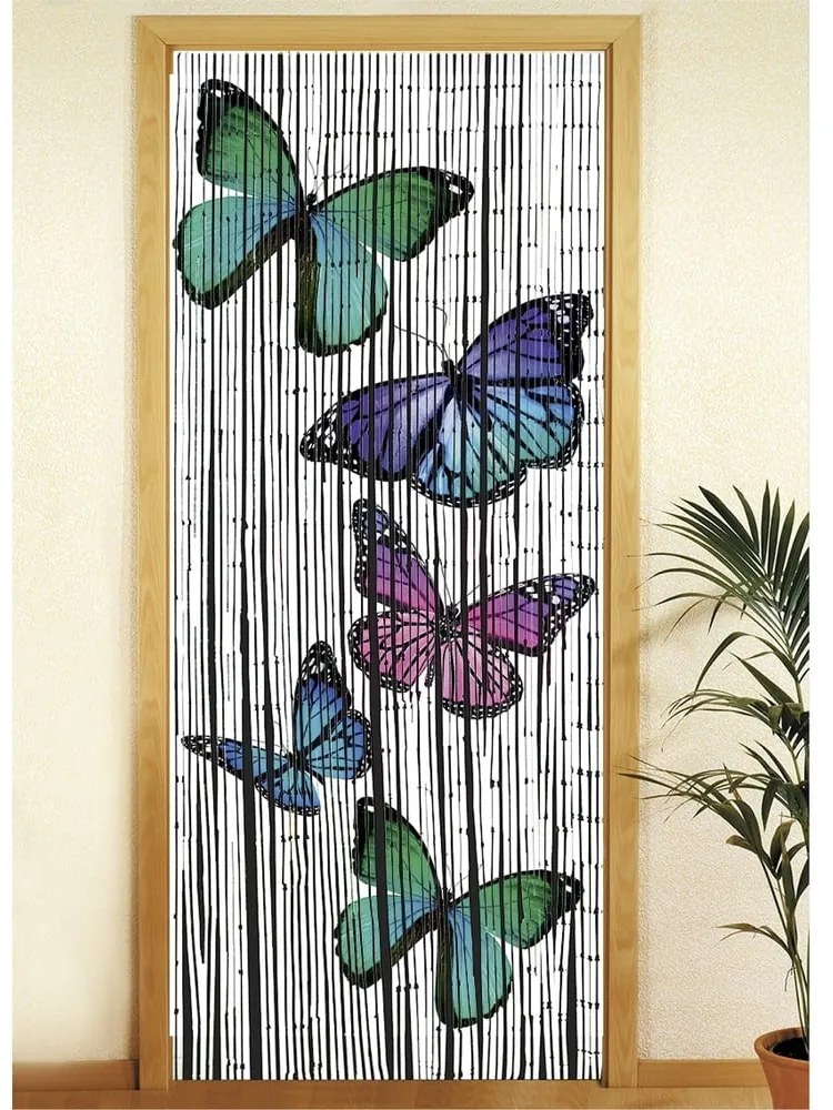 Бамбукова завеса за врата 200x90 cm Butterflies - Maximex