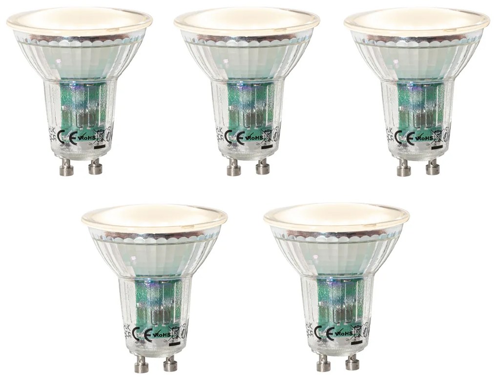 Комплект от 5 GU10 LED лампи сензор за здрач 3W 200 lm 2700K