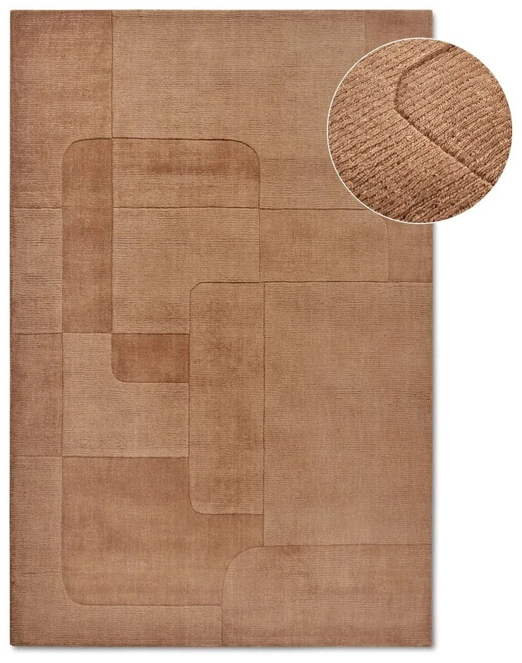 Кафяв ръчно изработен вълнен килим 160x230 cm Charlotte – Villeroy&amp;Boch