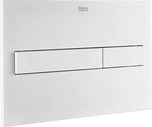 Бутон In-Wall, двоен, бял мат