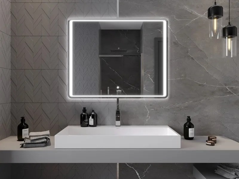 Mexen Zusa осветено огледало за баня 100 x 80 см, LED 6000K, анти-пара - 9808-100-080-611-00