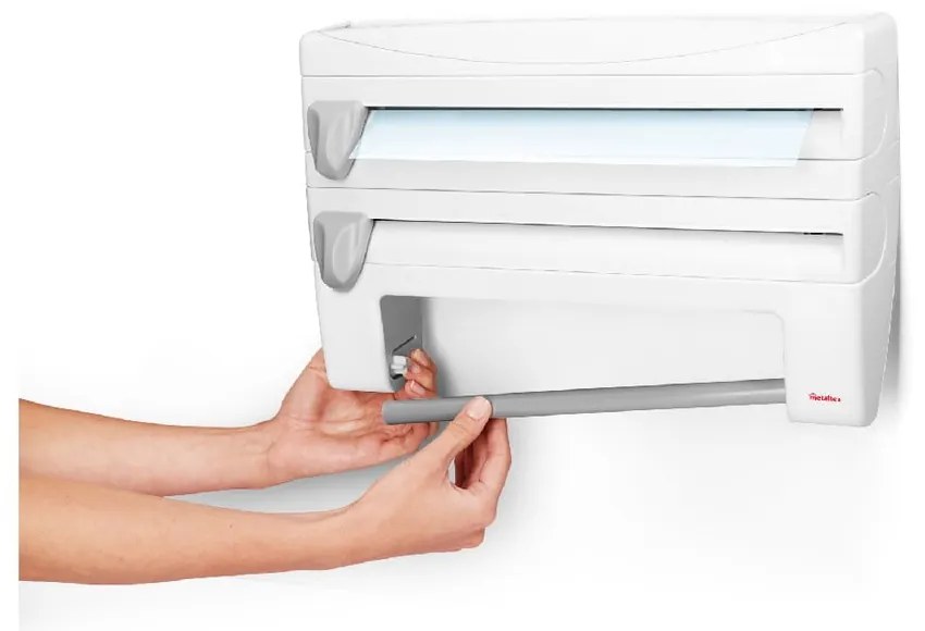 Кутия за кухненски кърпи и други аксесоари , дължина 38 cm - Metaltex