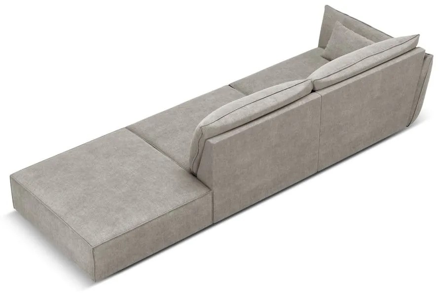 Светлосив шезлонг (ляв ъгъл) Vanda – Mazzini Sofas